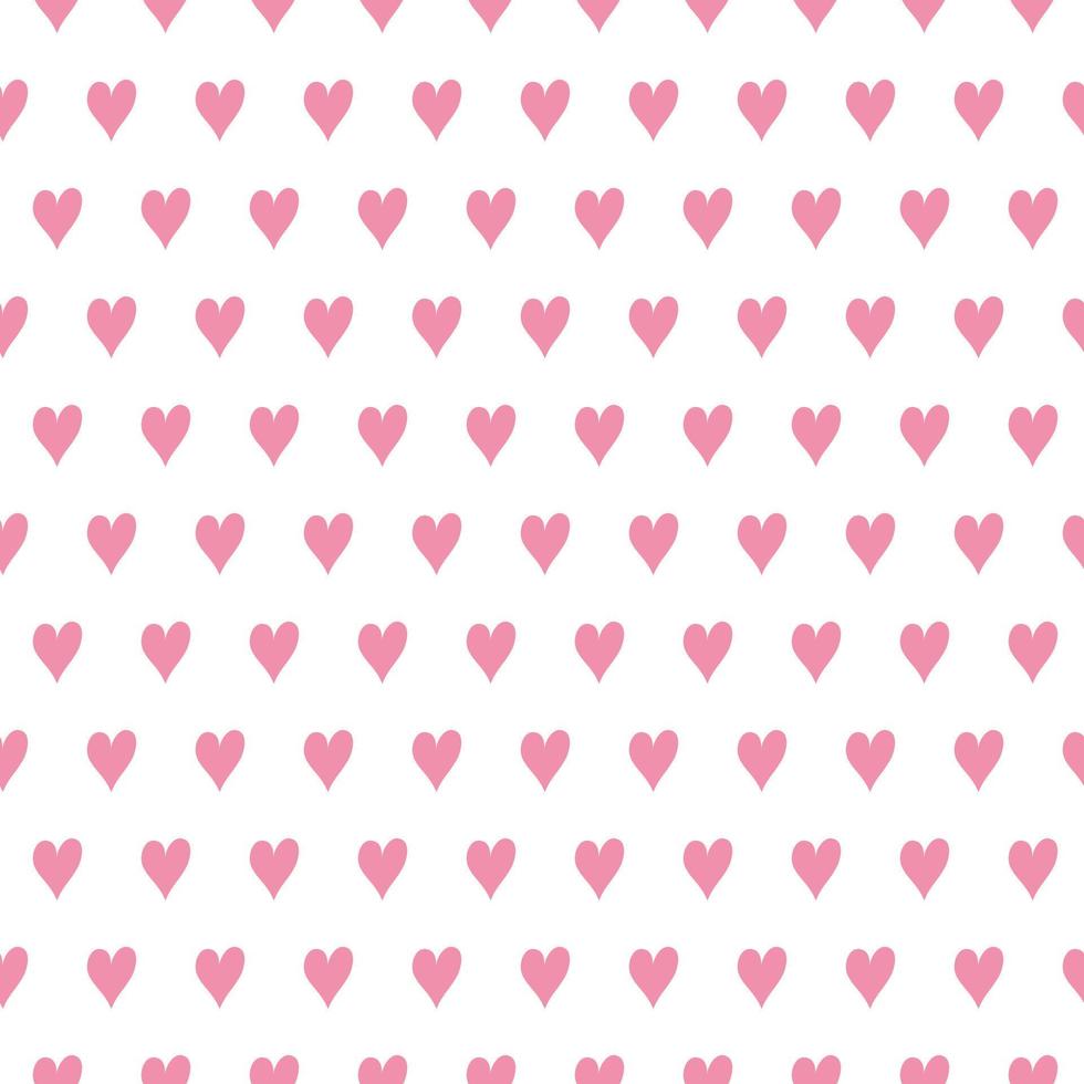 Cute seamless hand-drawn patterns. Stylish modern vector patterns with pink hearts. Funny Children's Repeating Pink Print