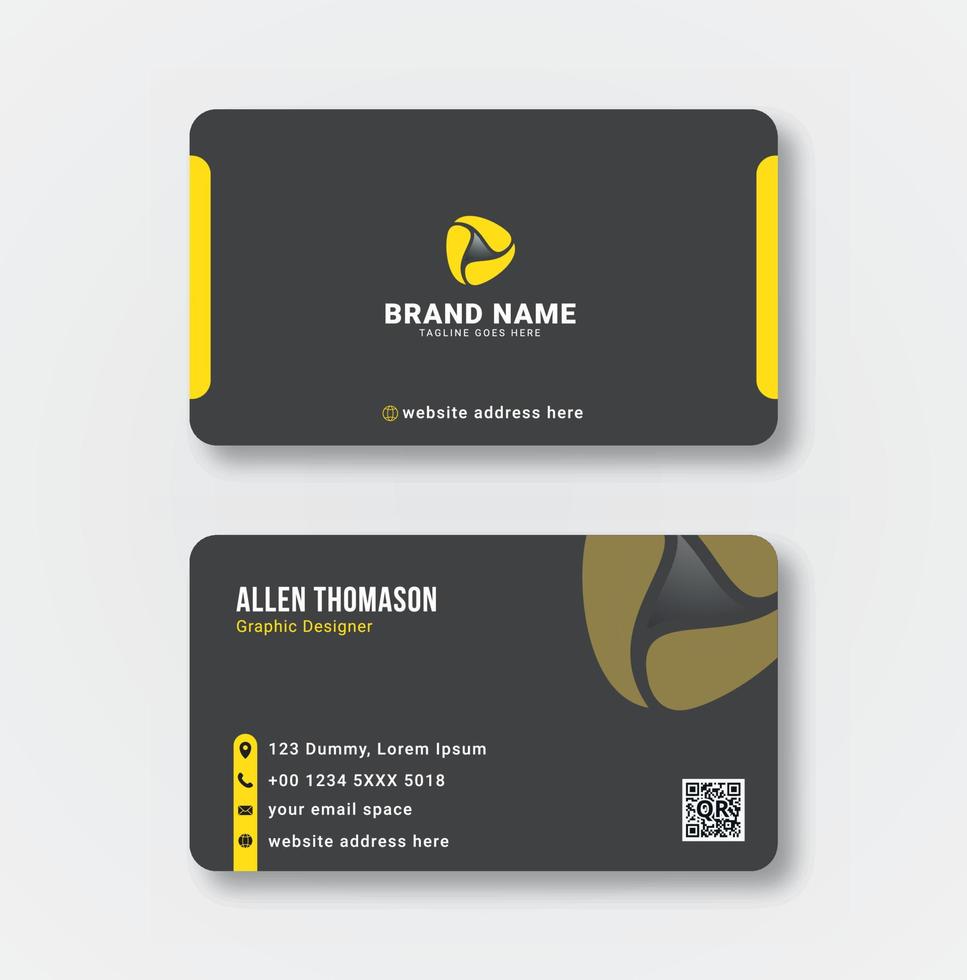 Modern Business card design template vector