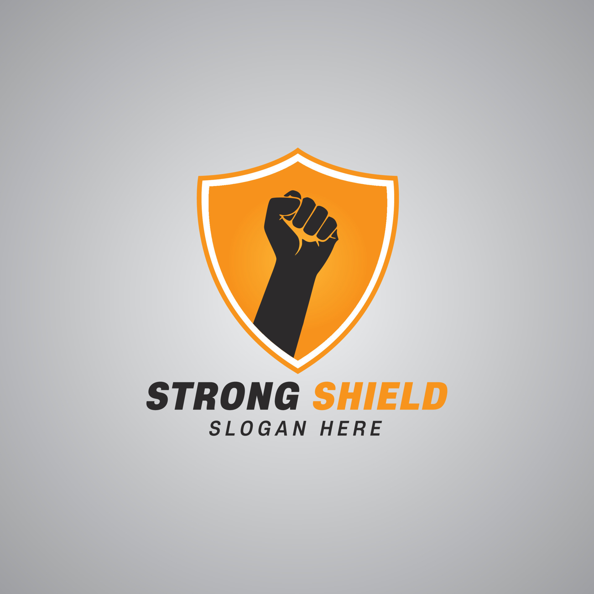 Strong shield logo design concept, shield logo design 16700547 Vector