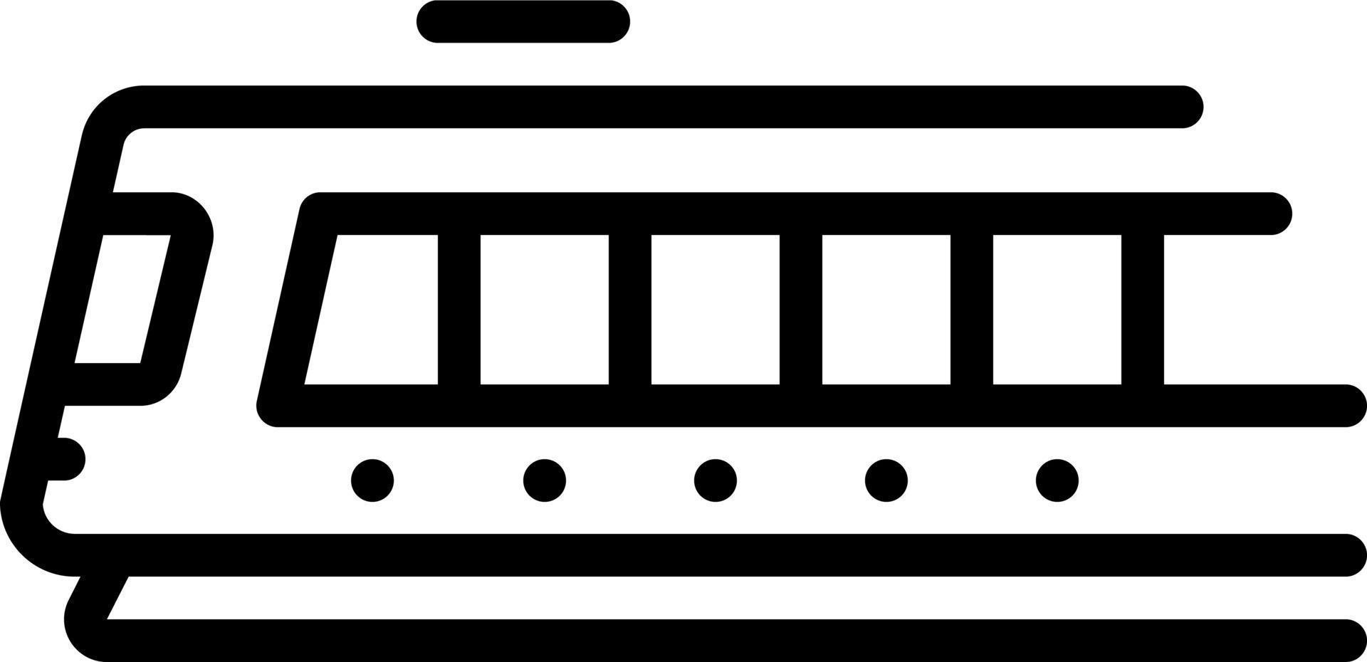 line icon for rail vector
