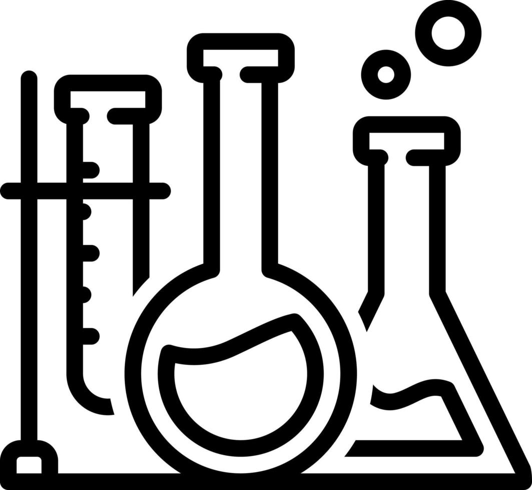 icono de línea para laboratorios vector