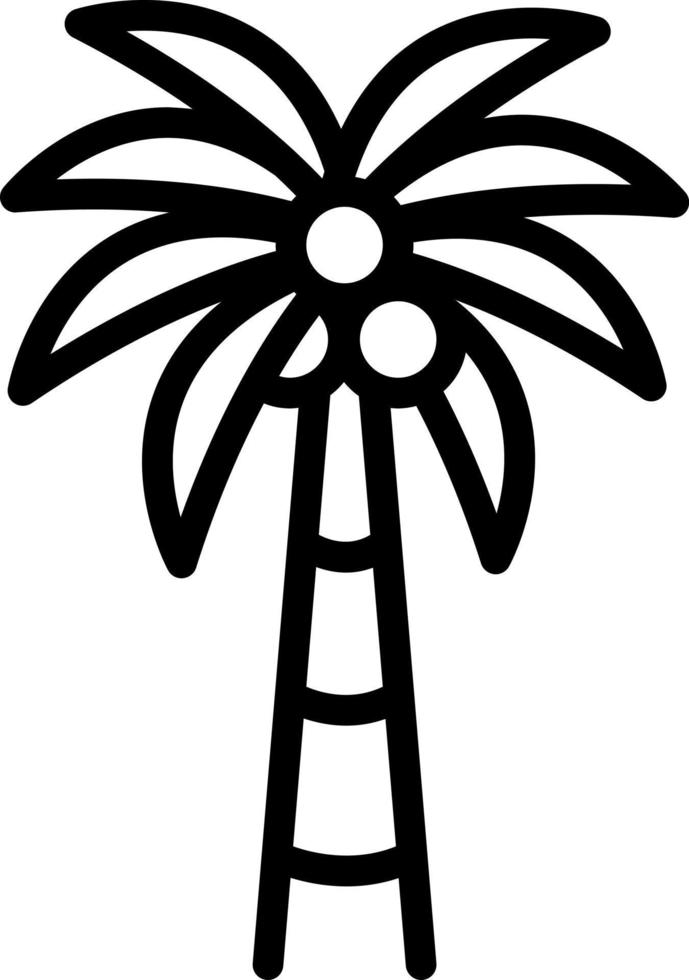 line icon for palm vector