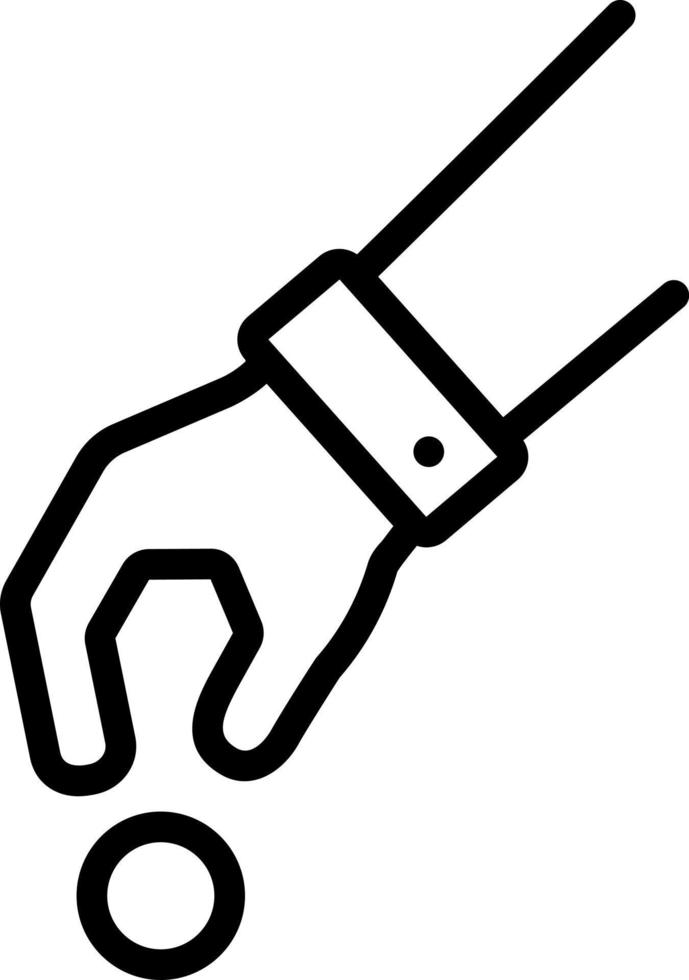 line icon for picking vector