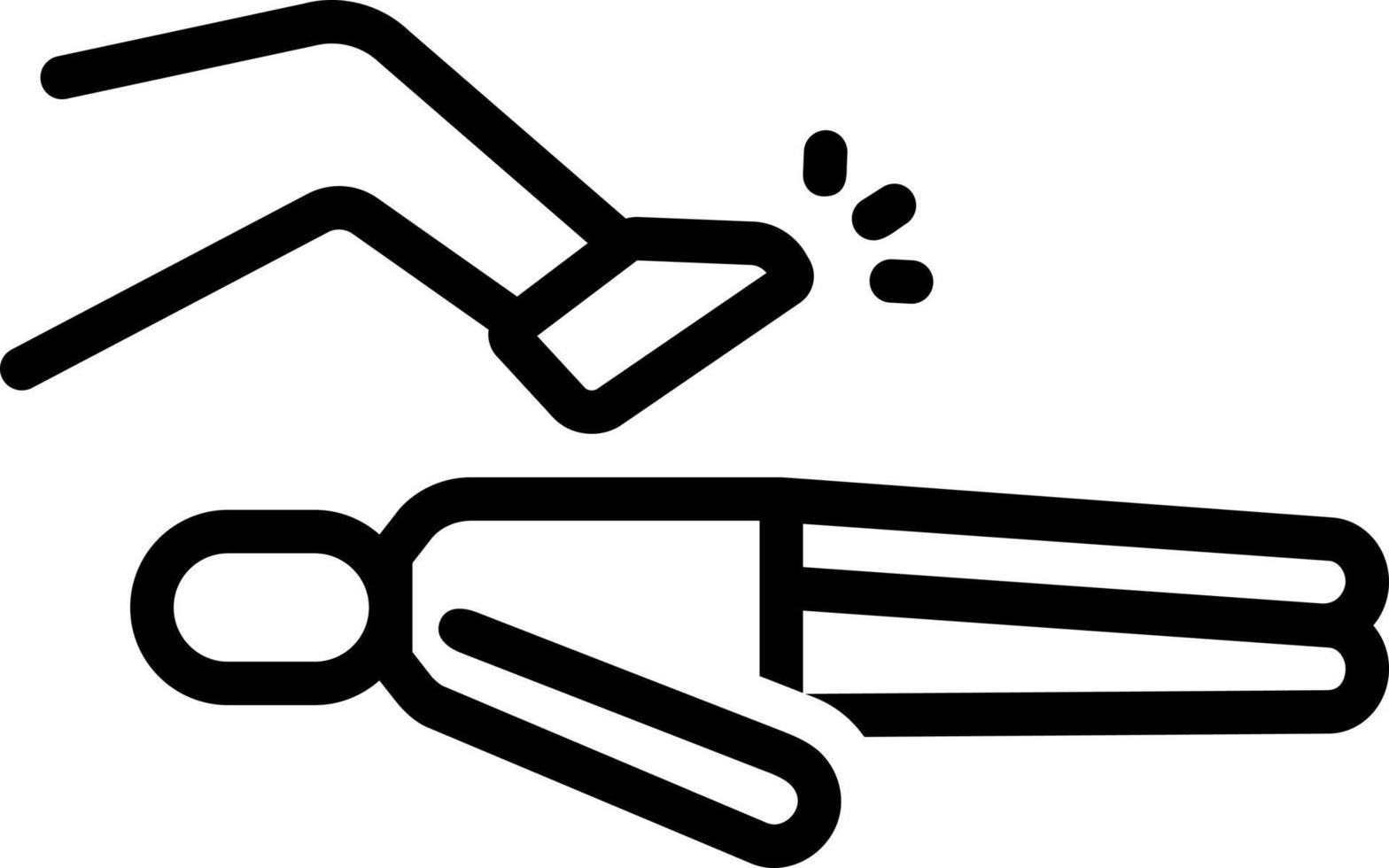 line icon for violent vector