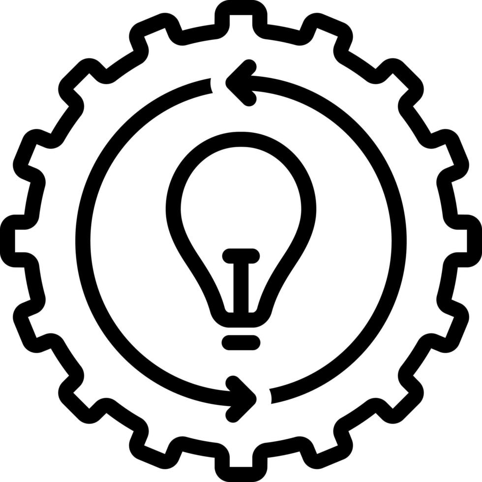 line icon for implementation vector