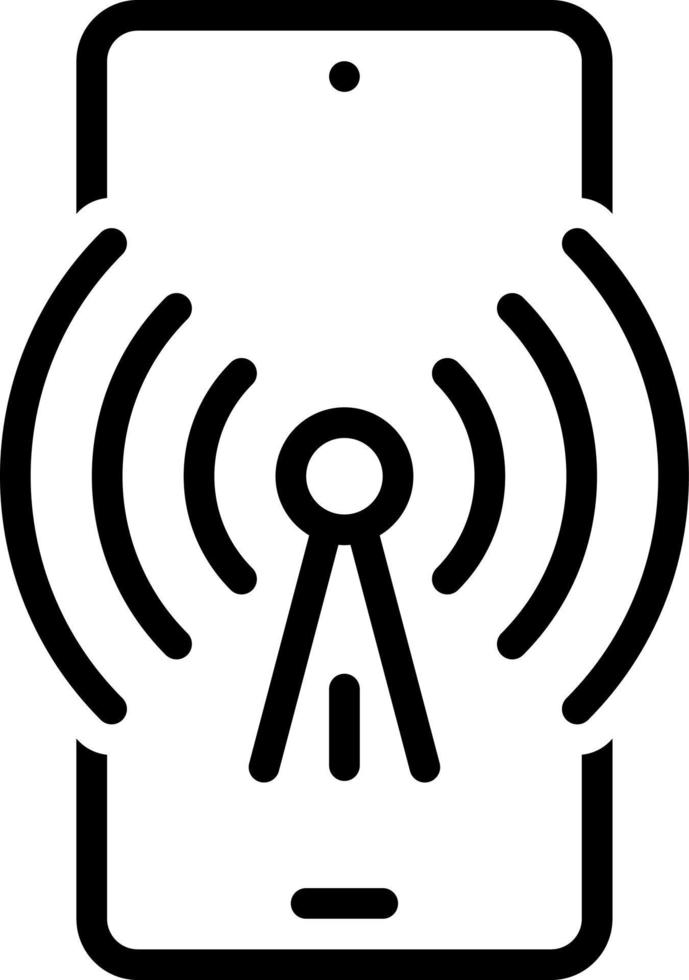 line icon for signals vector