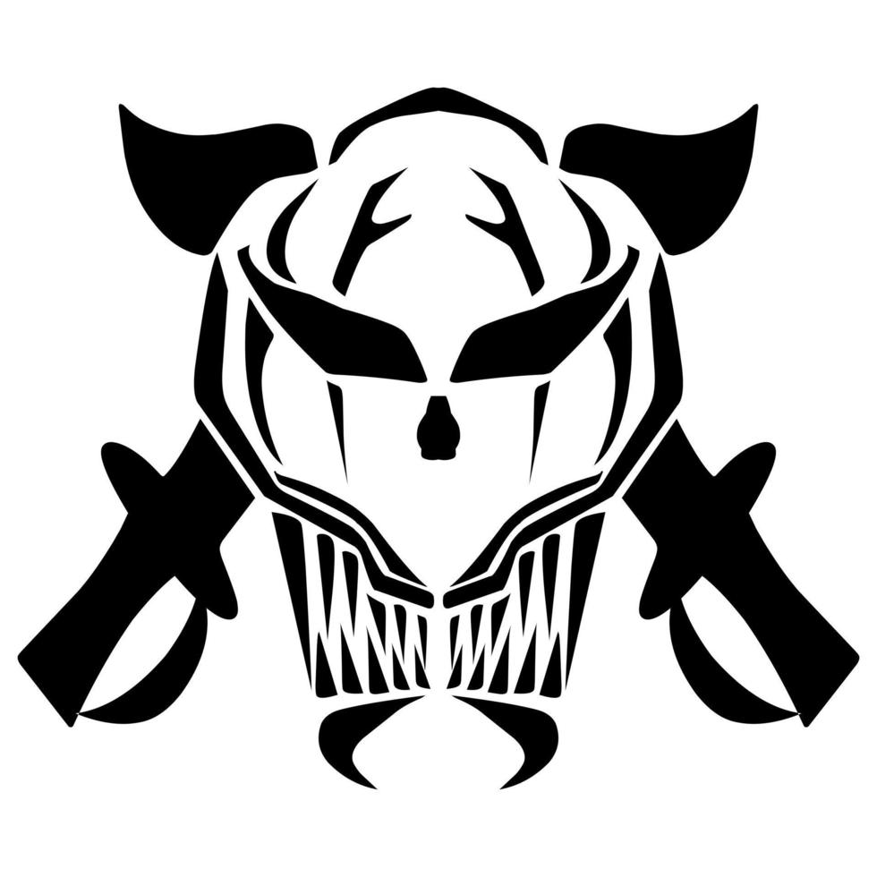 Vector Jack Pirate Flag with Skull and Crossed Swords in Light Version