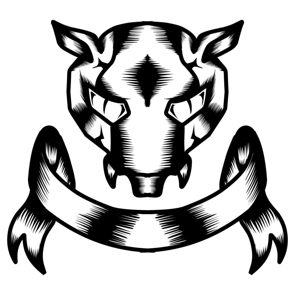 Fox head on transparent background. Vector hand drawn illustration. Perfect for logos, text icons, stickers and more