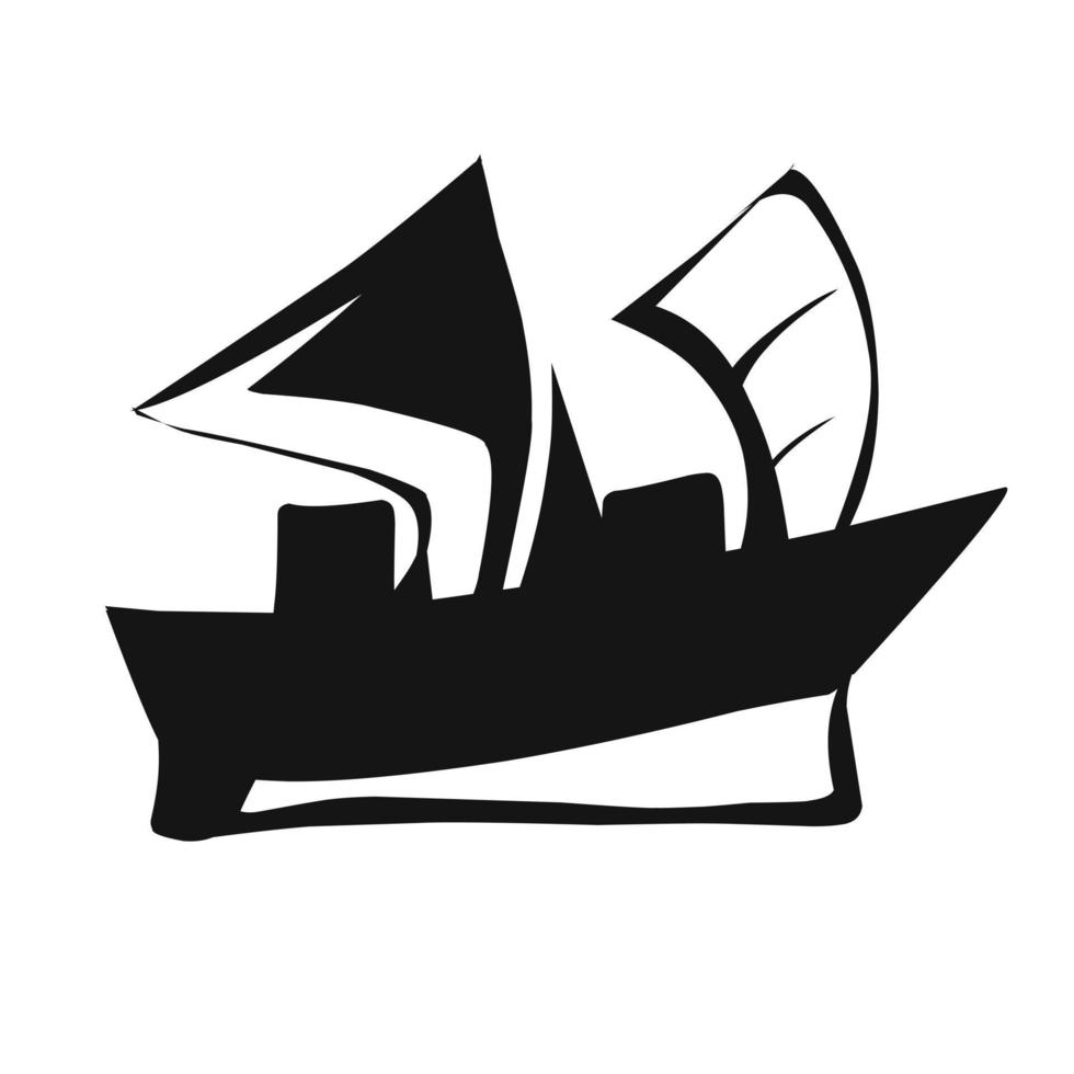 Illustration vector graphic of Water transport, cruise ship icon. Simple vector boat icons for ui and ux, website or mobile application. Perfect for icon, logo, sticker, tattoo