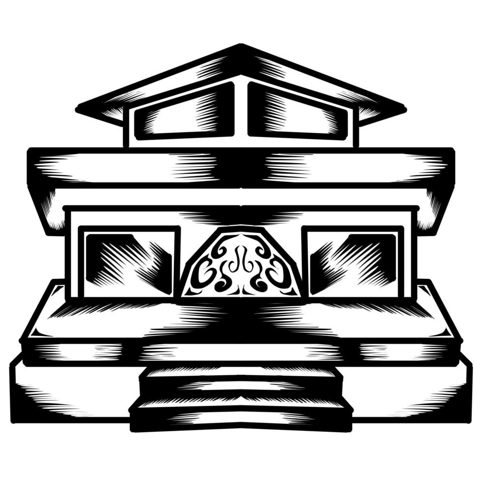 Illustration vector graphic of house isolated on transparent background. Perfect for icon, logo, tattoo, banner, stickers, greeting cards