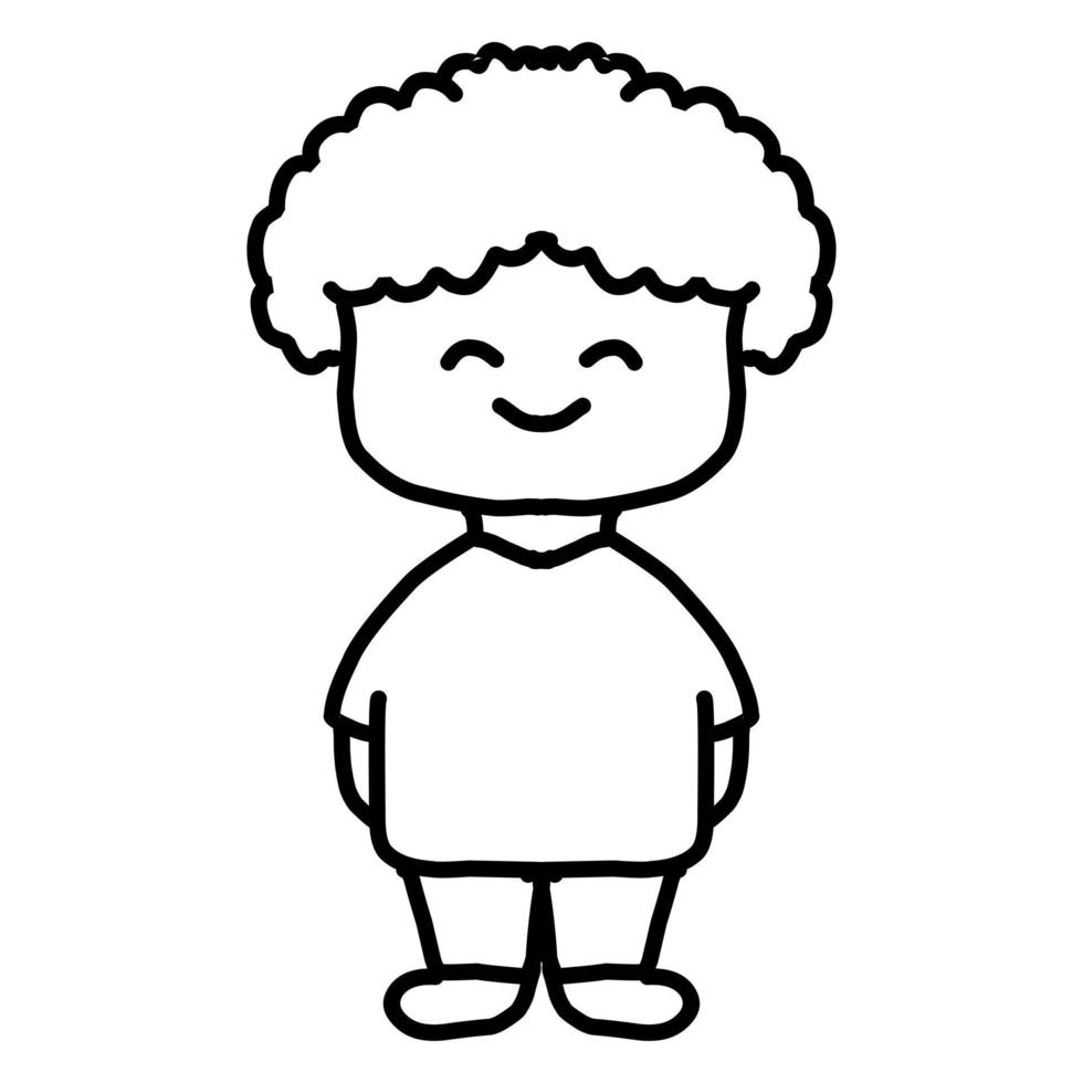 Illustration vector graphic of little boy. Perfect for icon, logo, tattoo, banner, stickers, greeting cards