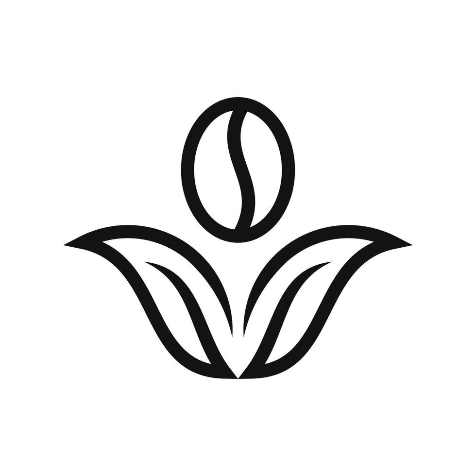 simple leaf logo design vector