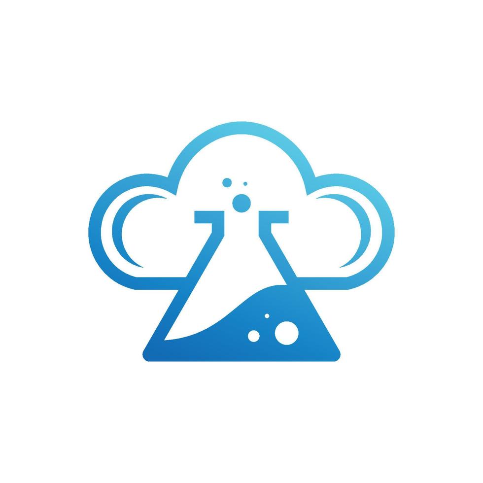 diseño de logotipo de nube pro vector