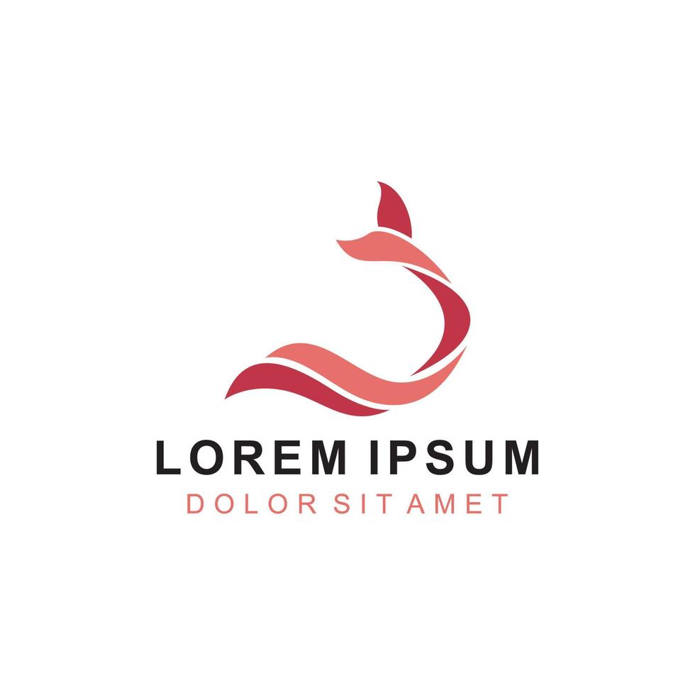 vector de diseño de logotipo de delfines