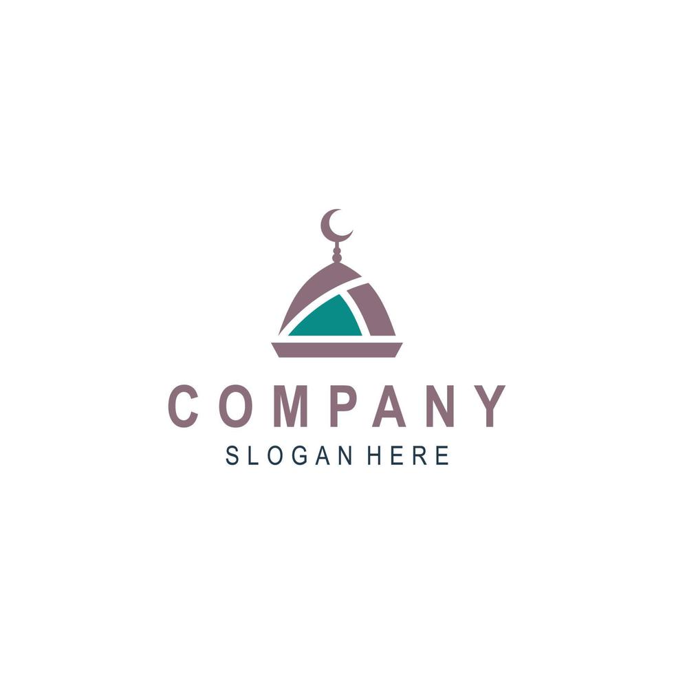 logo slamic, templat vektor desain ikon masjid vector