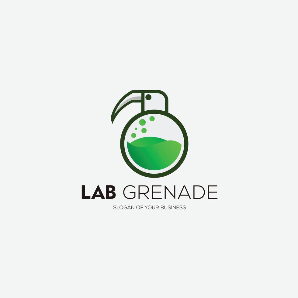 lab grenade design illustration logo colorful vector