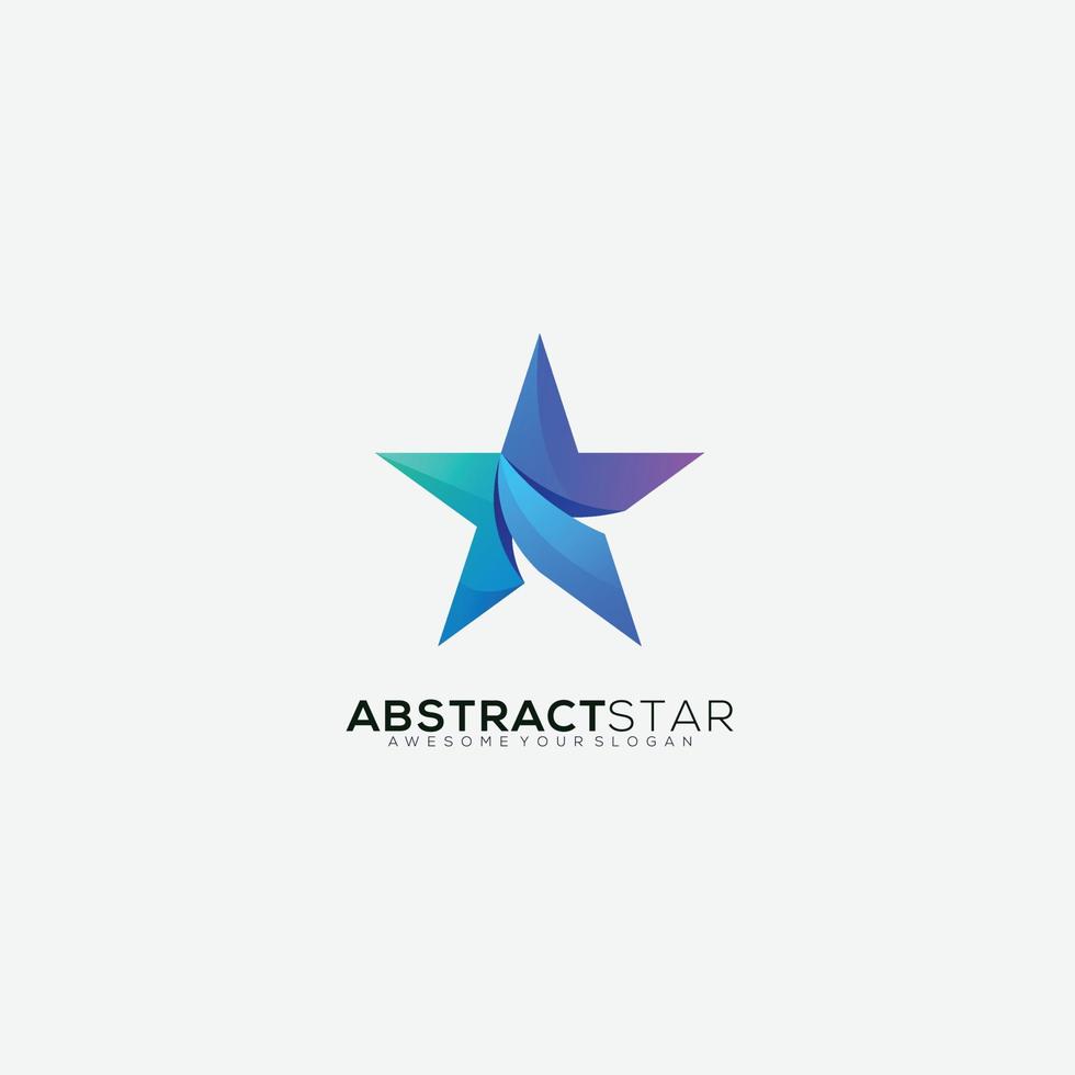 star design gradient color elegant vector