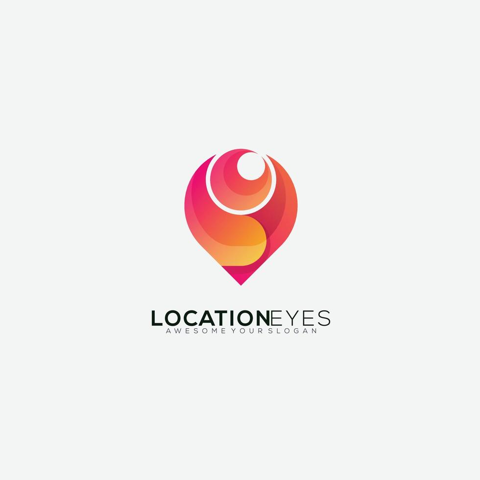 location design logo vector gradient