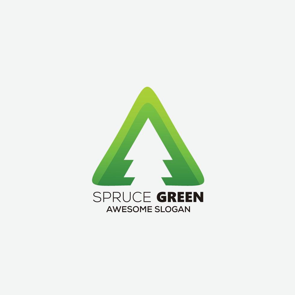 spruce green logo icon gradient colorful vector