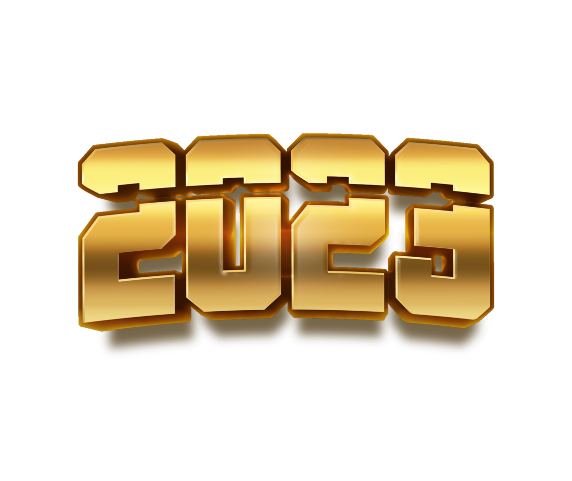 Feliz Vispera De Año Nuevo 2023 Free feliz año nuevo 2023 celebración víspera dorado brillante fuentes