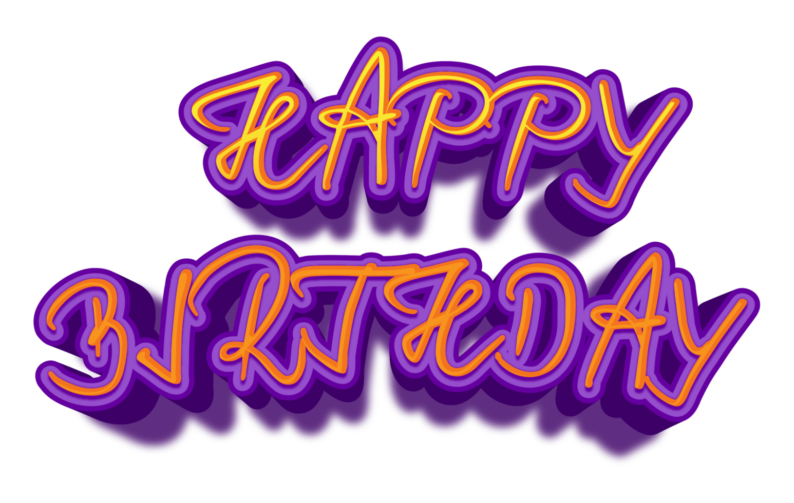 souhaits d'anniversaire heureux fêtes briller violet doré coloré joie événement veille png