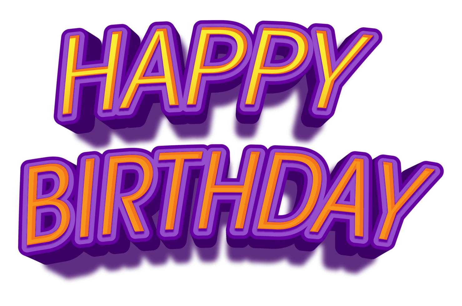 souhaits d'anniversaire heureux fêtes briller violet doré coloré joie événement veille png