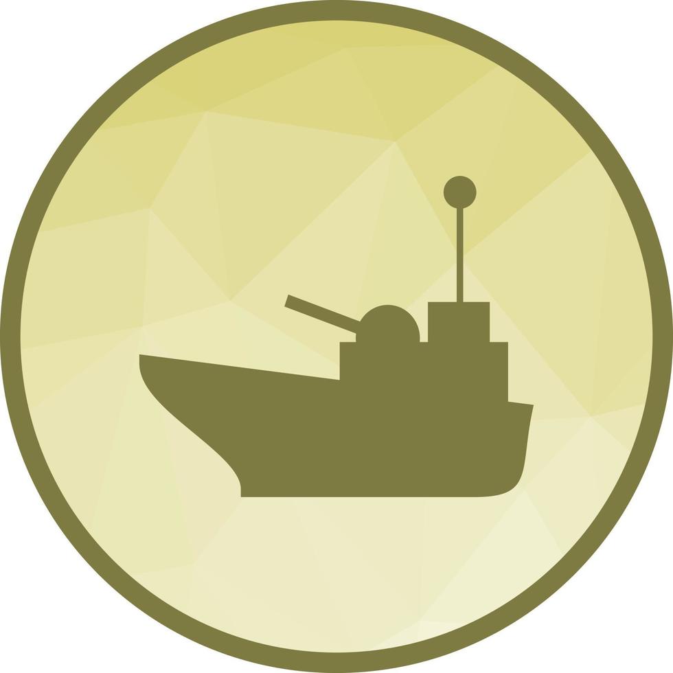 Vessel Low Poly Background Icon vector