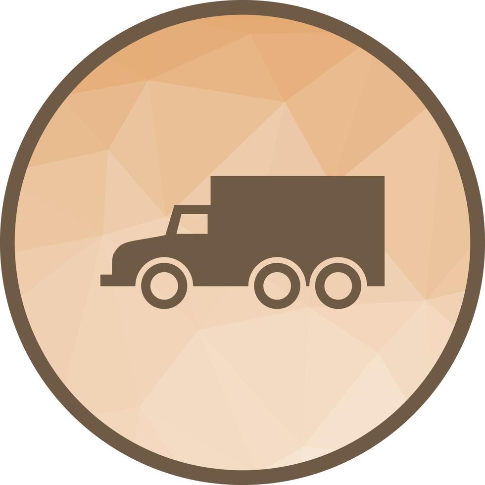 Truck Low Poly Background Icon vector