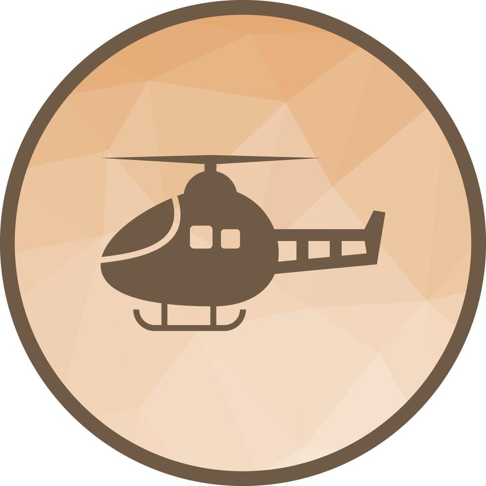 Helicopter I Low Poly Background Icon vector