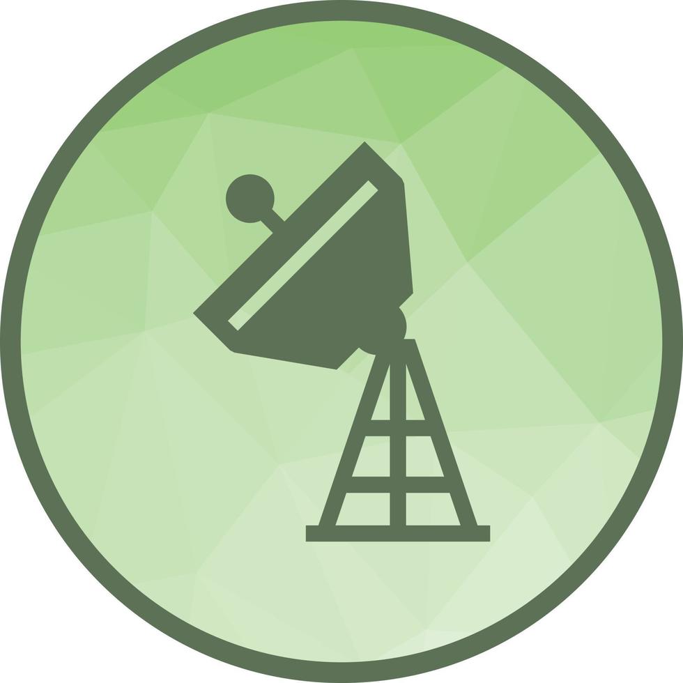 Satellite Tower Low Poly Background Icon vector