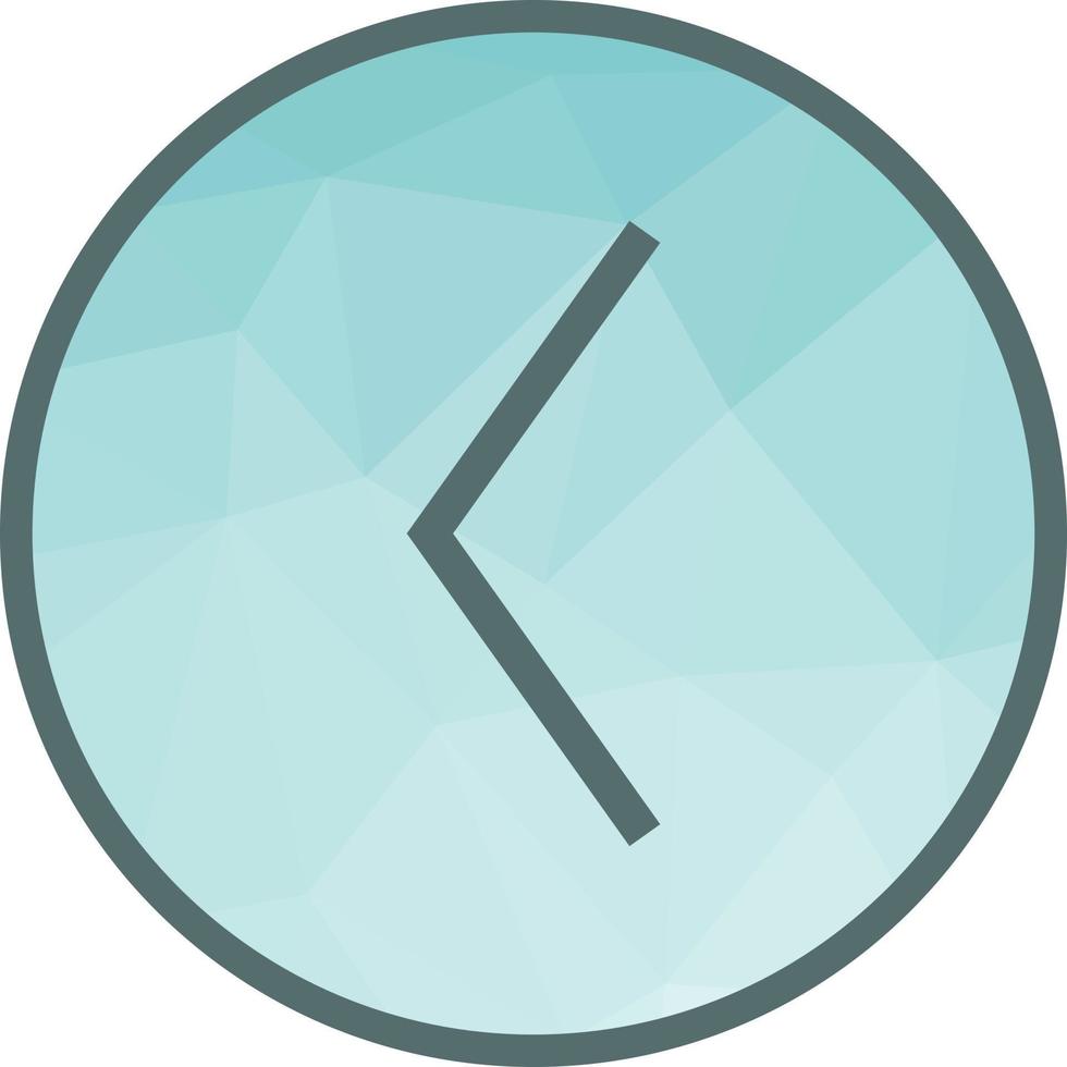 Arrow Left Low Poly Background Icon vector