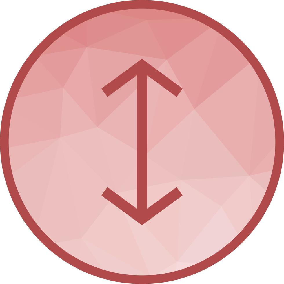 Up-Down Low Poly Background Icon vector