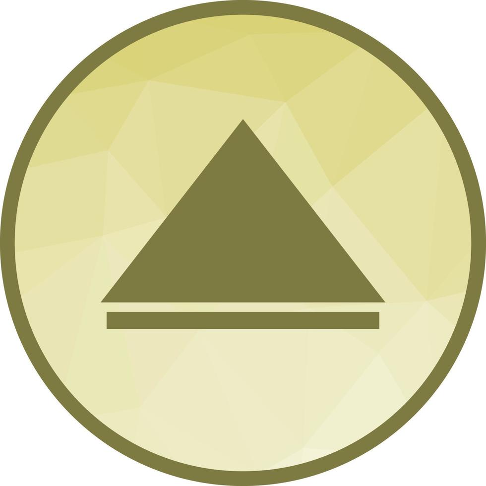 Arrow Up Low Poly Background Icon vector