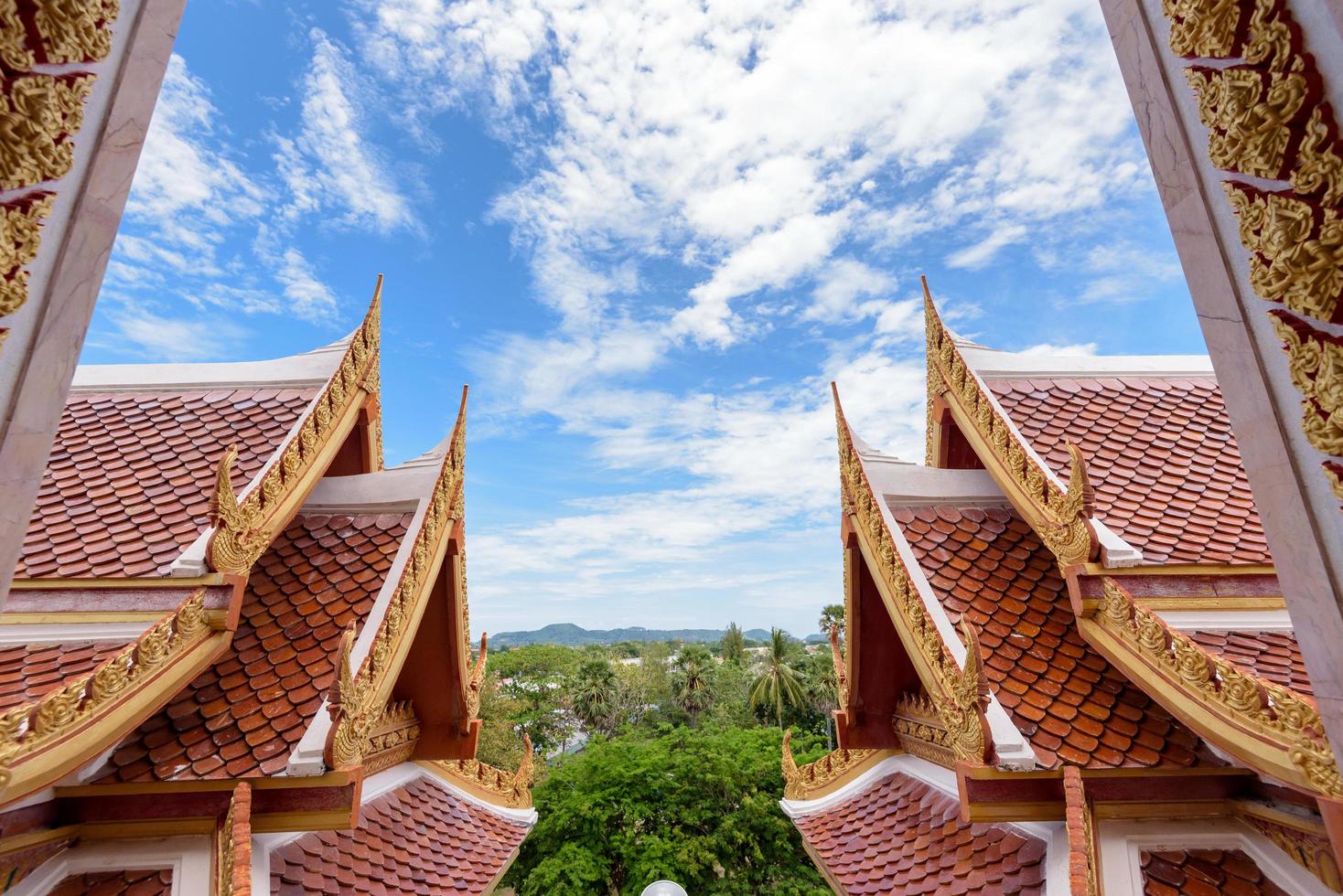 Thai style roof photo