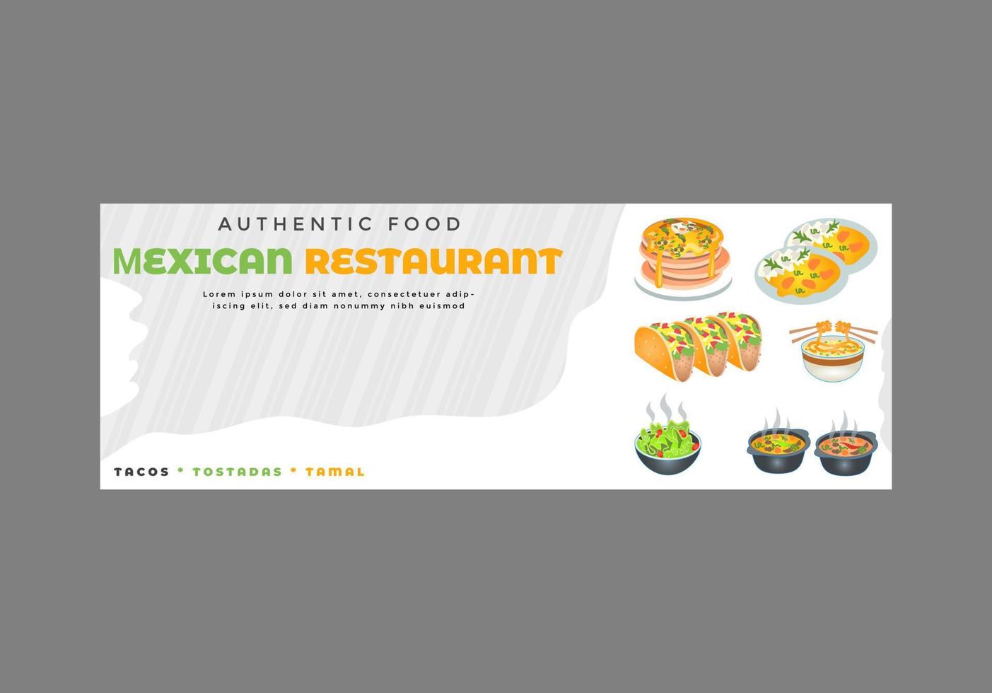 Burger food banner Pro vector