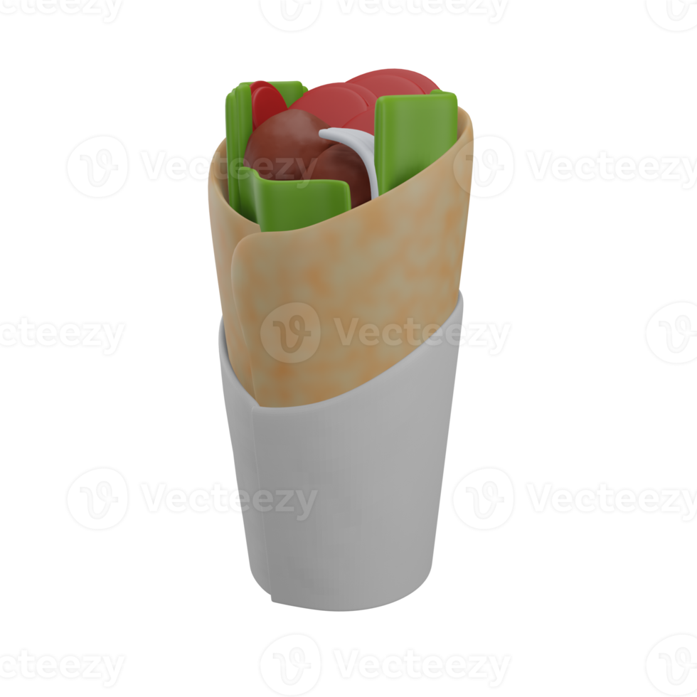 kebab 3d icon, suitable to be used as an additional element in your design png