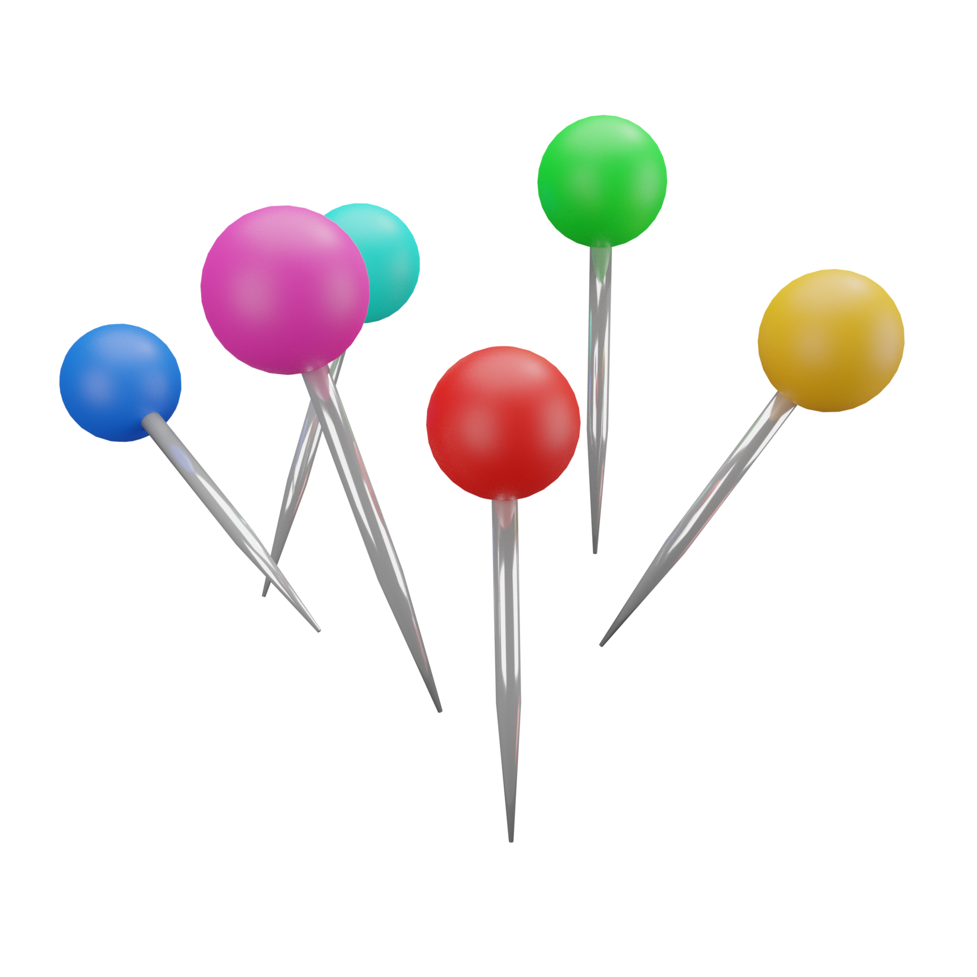 Pincushion 3d icon, suitable to be used as an additional element in