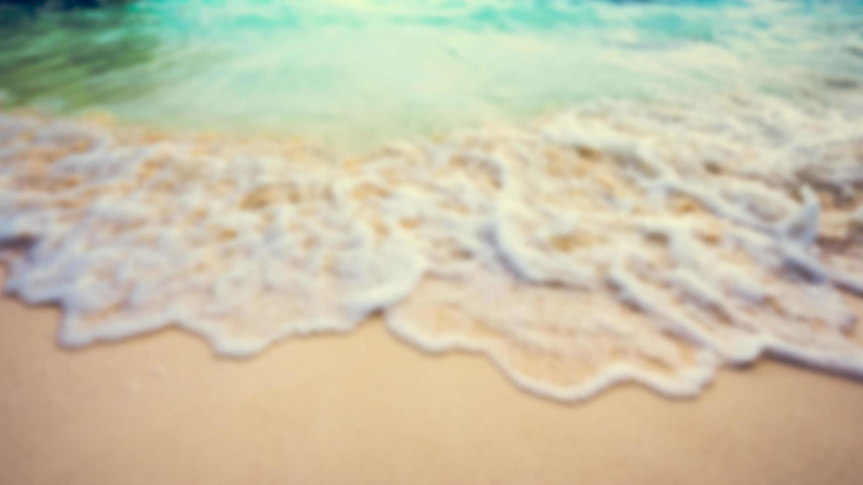 Blur vintage style summer beach in Thailand photo