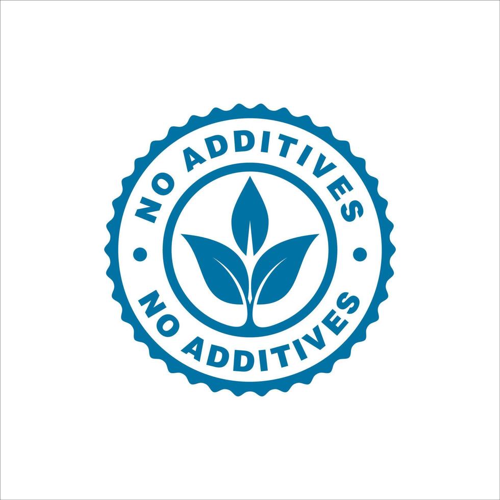 Additives free rubber stamp icon vector