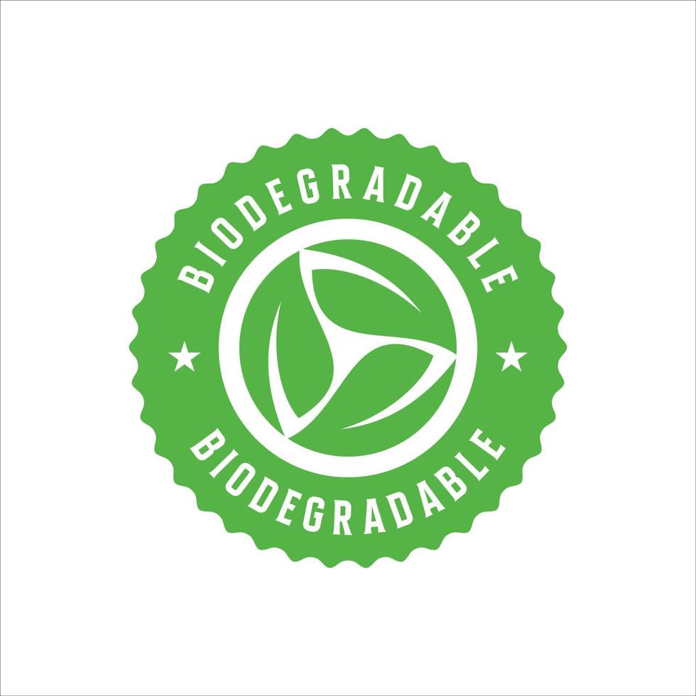 Bioplastic stamp, biodegradable stamp, compostable vector