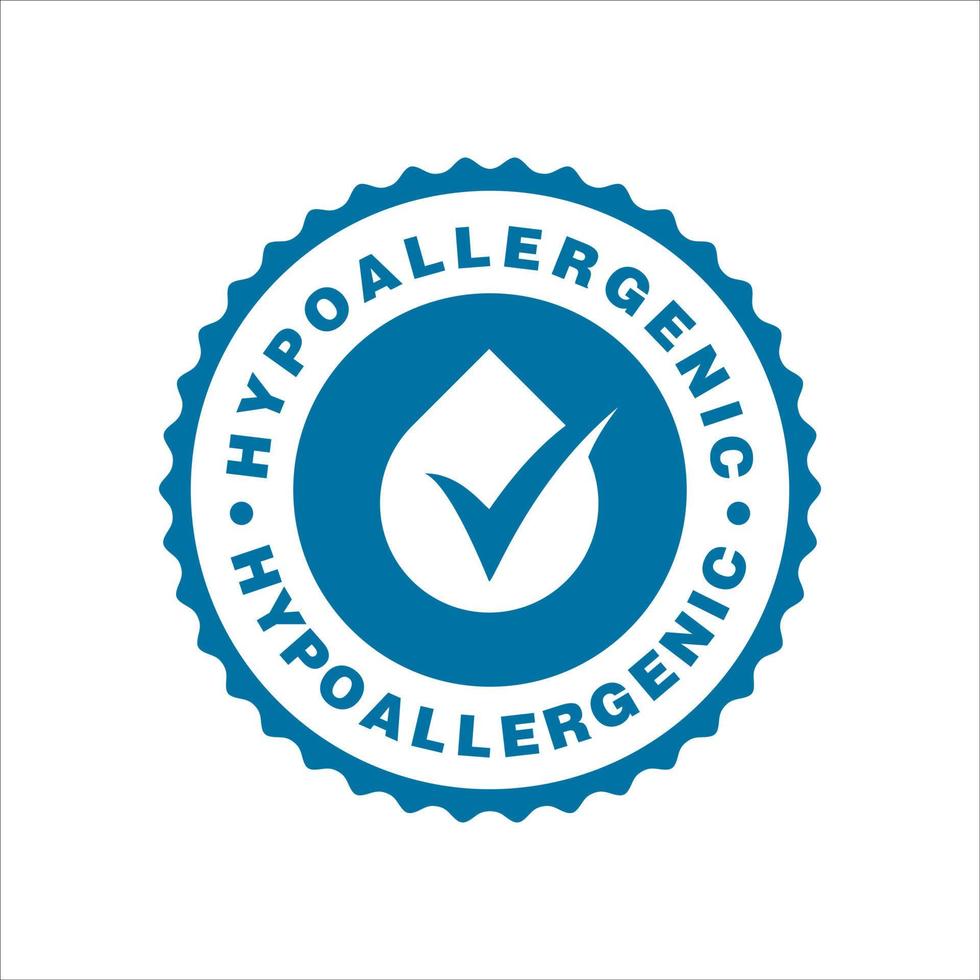 Hypoallergenic green icon vector