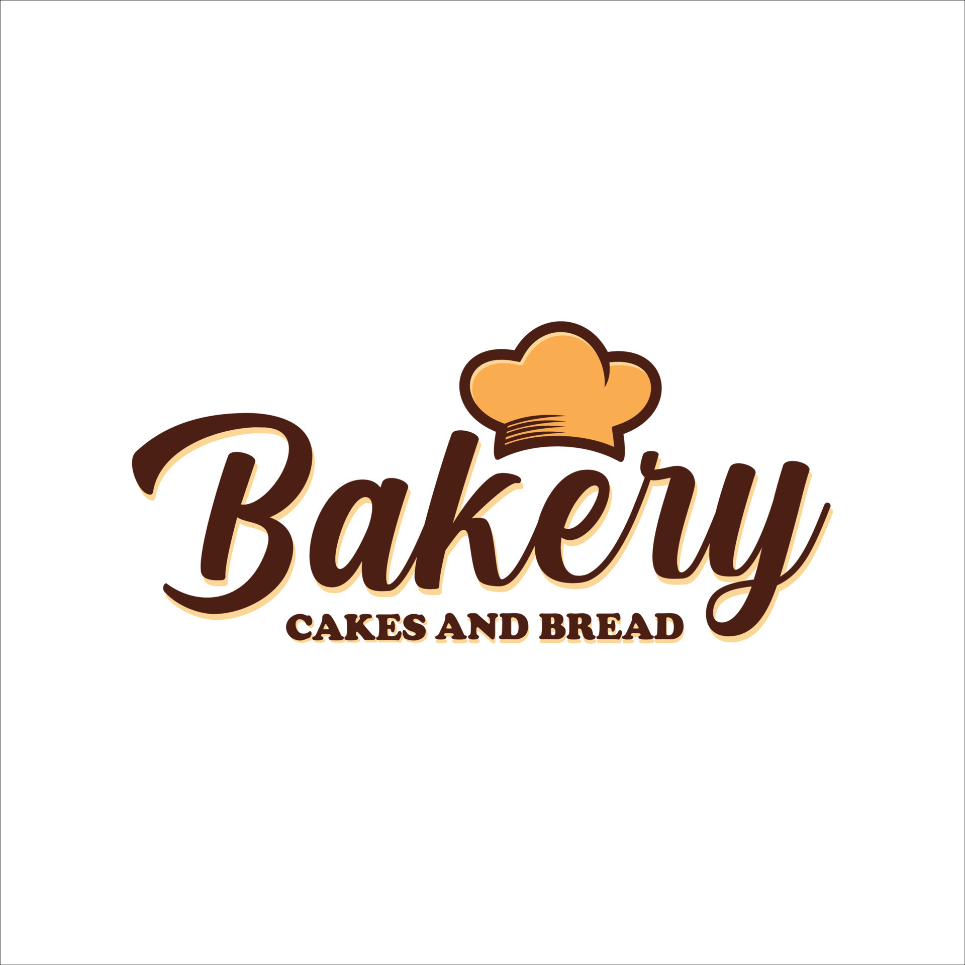 Bakery lettering and calligraphy logo design, cakes vector 16703159 ...
