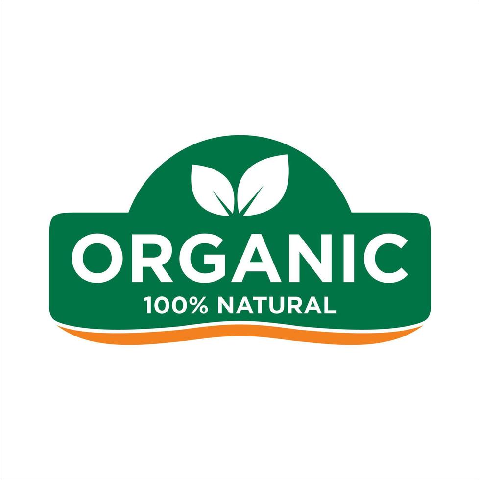 100 percent organic label sticker badge stamp, 100 percent natural label sticker badge stamp vector