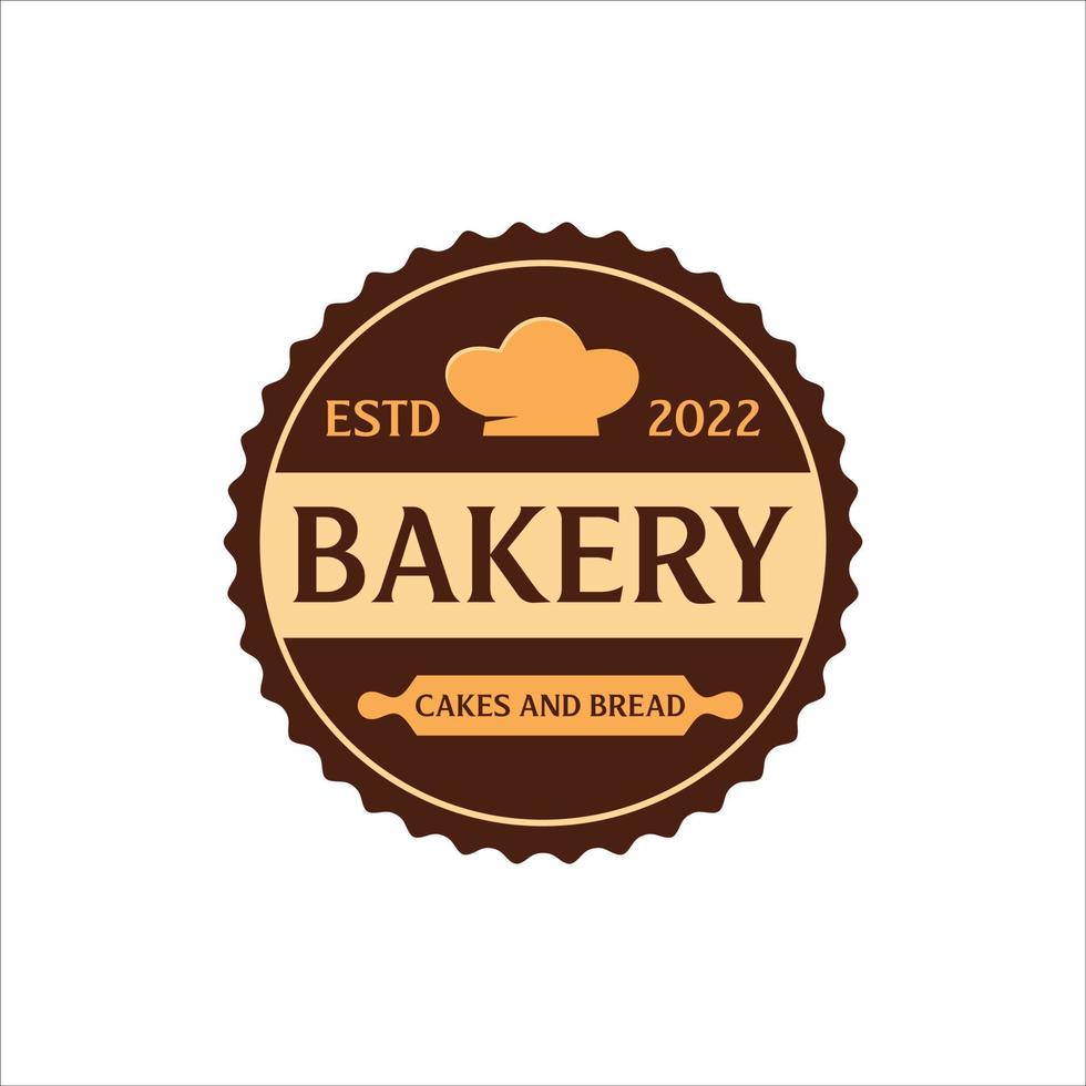 Bakery lettering and calligraphy logo design, cakes vector