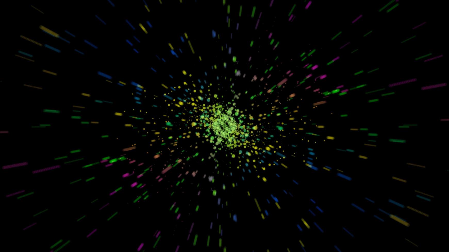 glittering bokeh circles colorful particle explode background photo