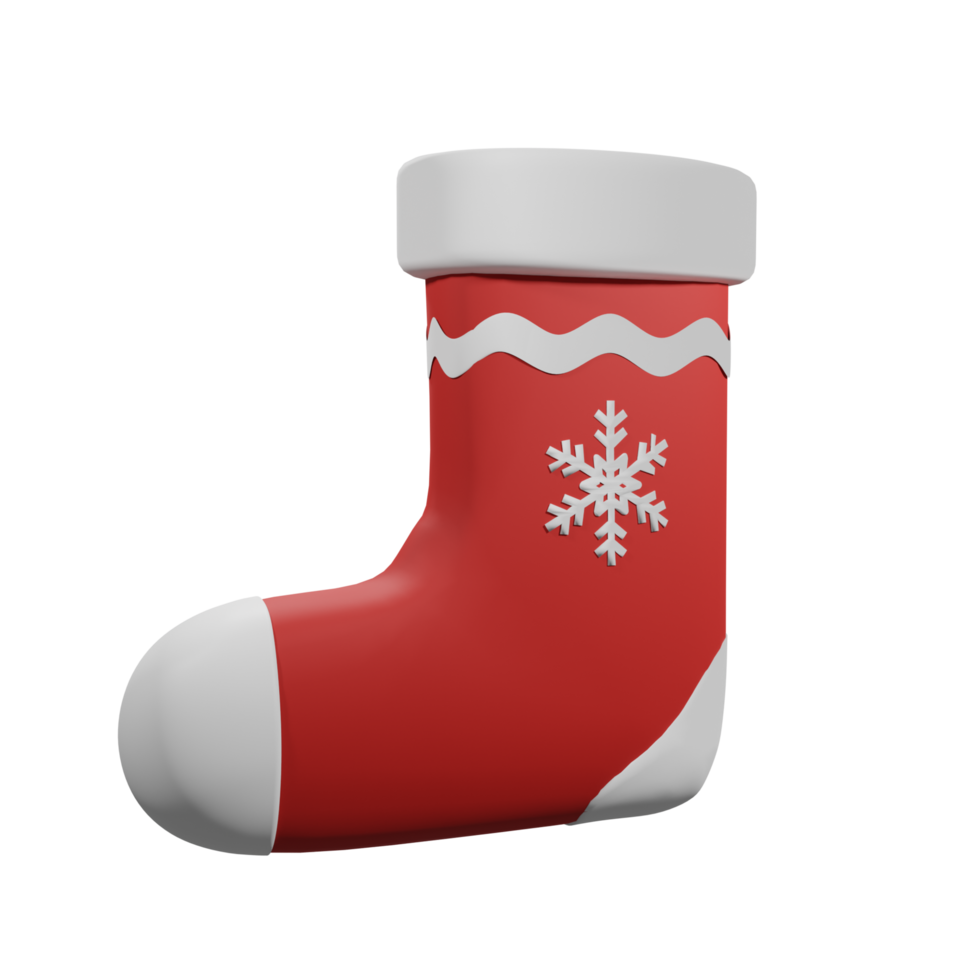 3d Natale calzino png