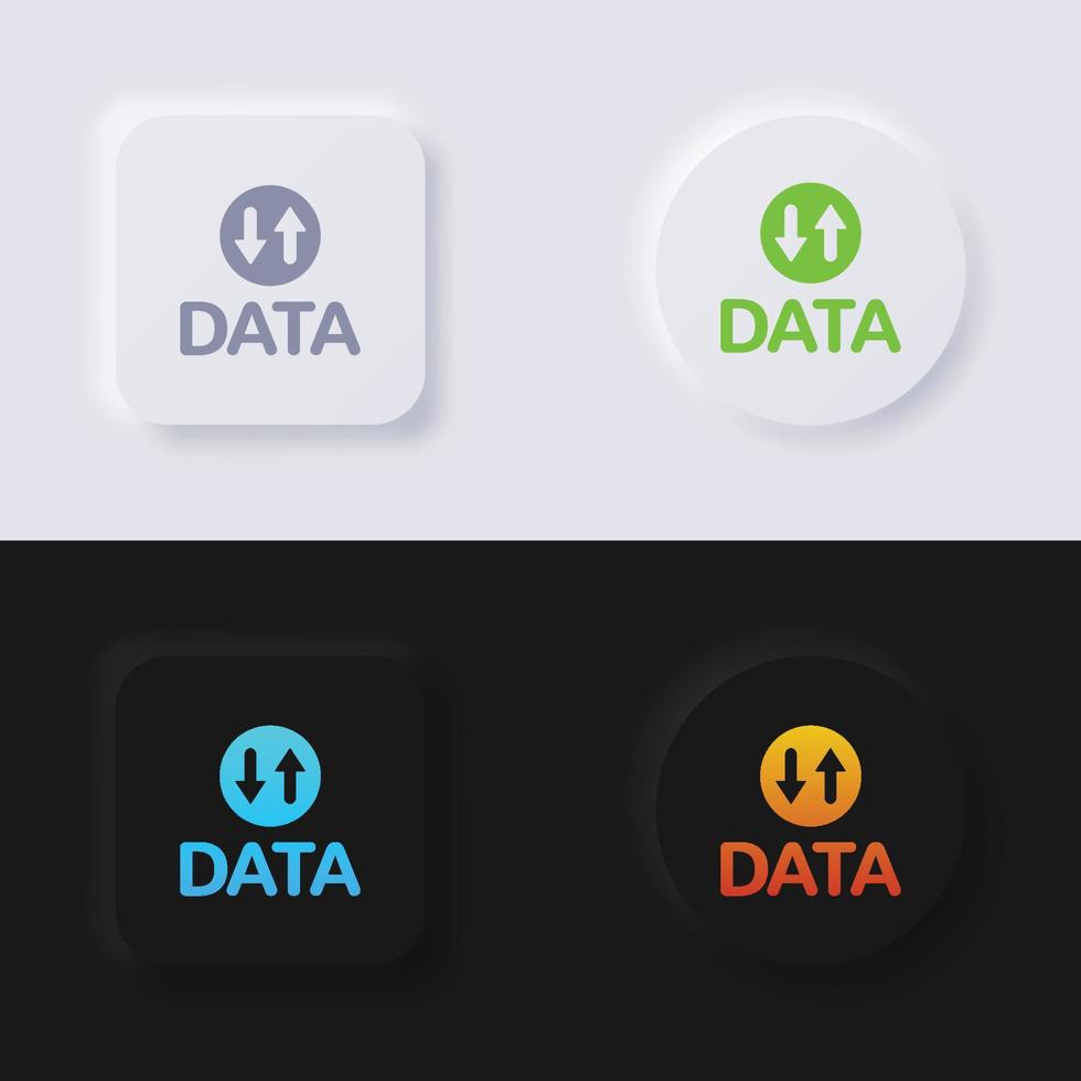 Wireless Internet connection icon set, Multicolor neumorphism button soft UI Design for Web design, Application UI and more, Button, Vector. vector