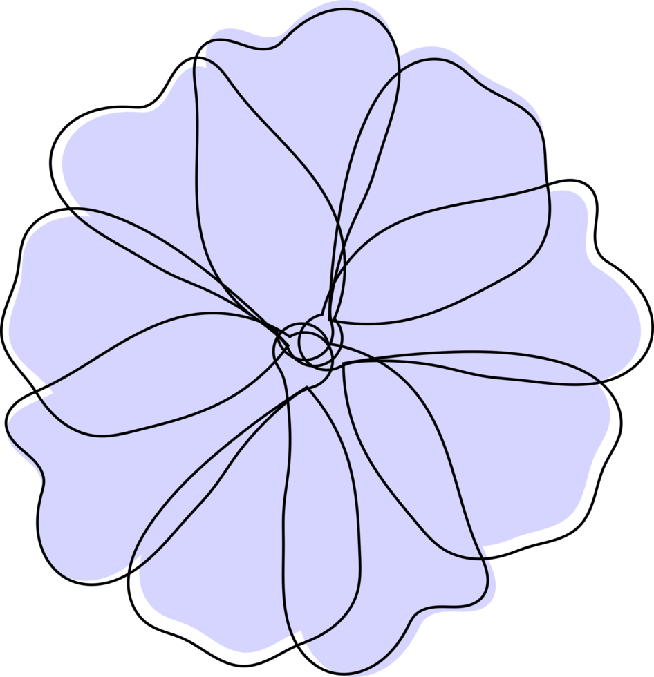 minimalistisk dekoration blomma png