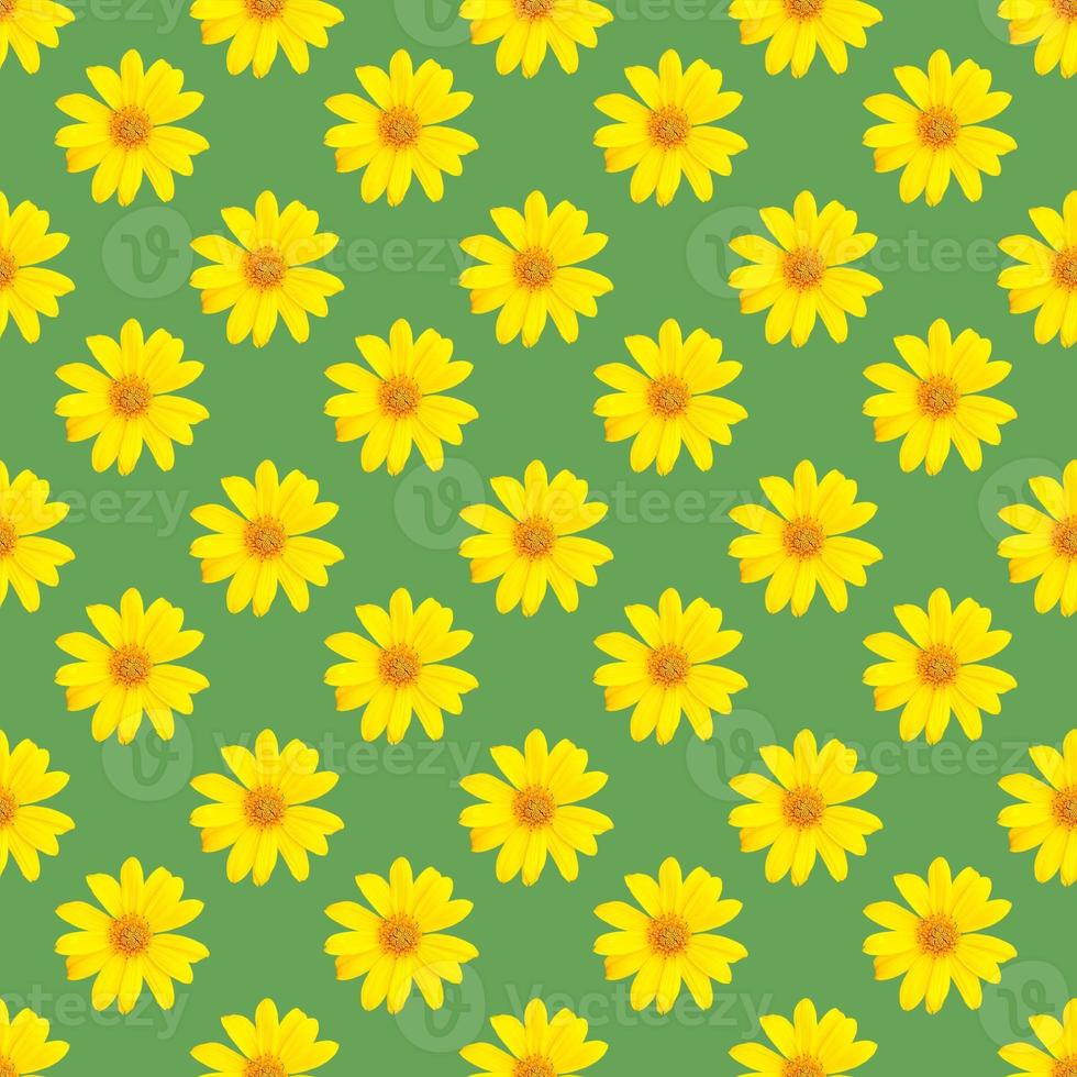 pattern of yellow flowers for summer photo