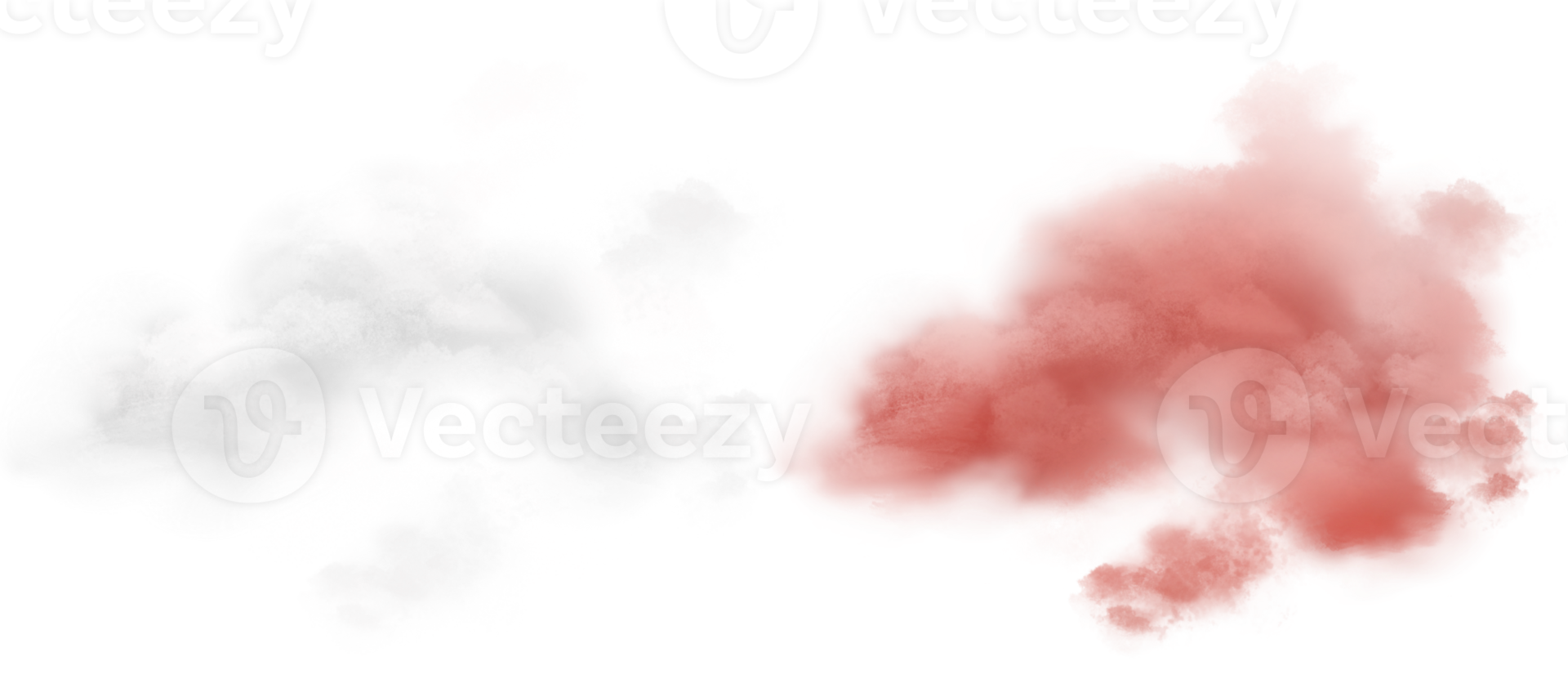 colección de nubes realista sobre fondo transparente. nube blanca y rosa para el paisaje al atardecer png